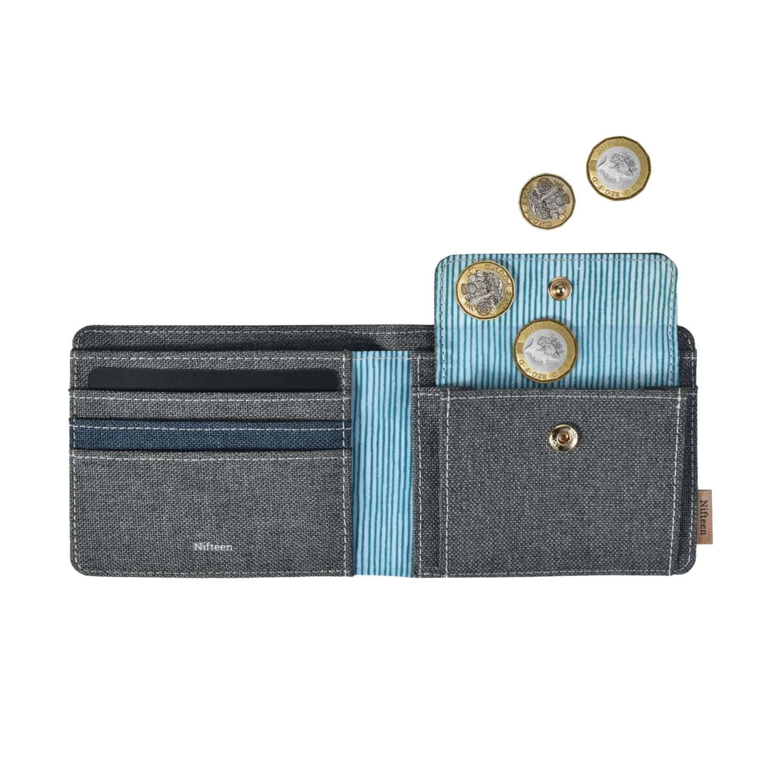 Nifteen London Billfold Wallet With Coin Purse 14 Nifteen London Billfold Wallet With Coin Purse - Image 12