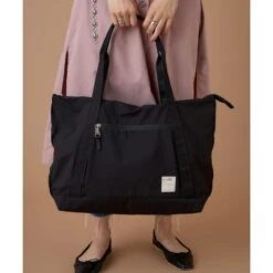 Anello Circle Tote Bag -Fashion Bag Store Anello Circle Tote Bag Black 4a 9ea08970 4b3b 4a77 ae2e b7fd622f029b
