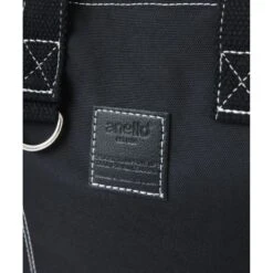 Anello Line 2Way Mini Tote Bag -Fashion Bag Store Anello Line 2Way Mini Tote Bag Black 7