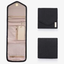 Bagsmart Peri Folding Jewelry Organizer Small -Fashion Bag Store Bagsmart Peri Folding Jewelry Organizer Small Black 3