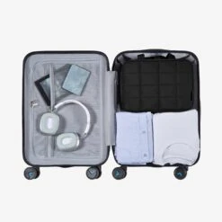 Bagsmart Zora Spacesaver Puffy Multi-Functional Toiletry Bag Medium -Fashion Bag Store Bagsmart Zora Spacesaver Puffy Multi Functional Toiletry Bag Medium Black 4