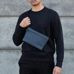 Black Ember Sacoche_01 Sling Bag 10.5” -Fashion Bag Store Black Ember Limited Edition Sacoche 01 Sling Bag 10.5 Slate Blue 3