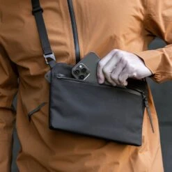 Black Ember Sacoche_01 Sling Bag 10.5” -Fashion Bag Store Black Ember Limited Edition Sacoche 01 Sling Bag 10.5 Slate Blue 5