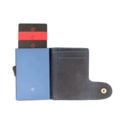 C-Secure Italian Leather Wallet With Coin Pouch -Fashion Bag Store C Secure Italian Leather Wallet With Coin Pouch Blue 294C 4 1 3ae0b172 66fb 4ff8 9a43 be821f3e2378