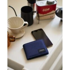 Crossing Bifold Wallet RFID -Fashion Bag Store Crossing Bifold Wallet RFID Navy 7