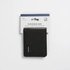 Crossing Bifold Wallet With Coin Pocket RFID 27 Crossing Bifold Wallet With Coin Pocket RFID -Fashion Bag Store Crossing Bifold Wallet with Coin Pocket RFID Black 6