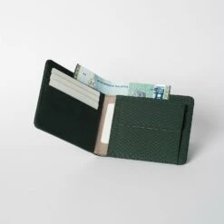 Crossing Bifold Wallet With Coin Pocket RFID 35 Crossing Bifold Wallet With Coin Pocket RFID -Fashion Bag Store Crossing Bifold Wallet with Coin Pocket RFID Green 5