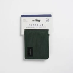 Crossing Bifold Wallet With Coin Pocket RFID 36 Crossing Bifold Wallet With Coin Pocket RFID -Fashion Bag Store Crossing Bifold Wallet with Coin Pocket RFID Green 6