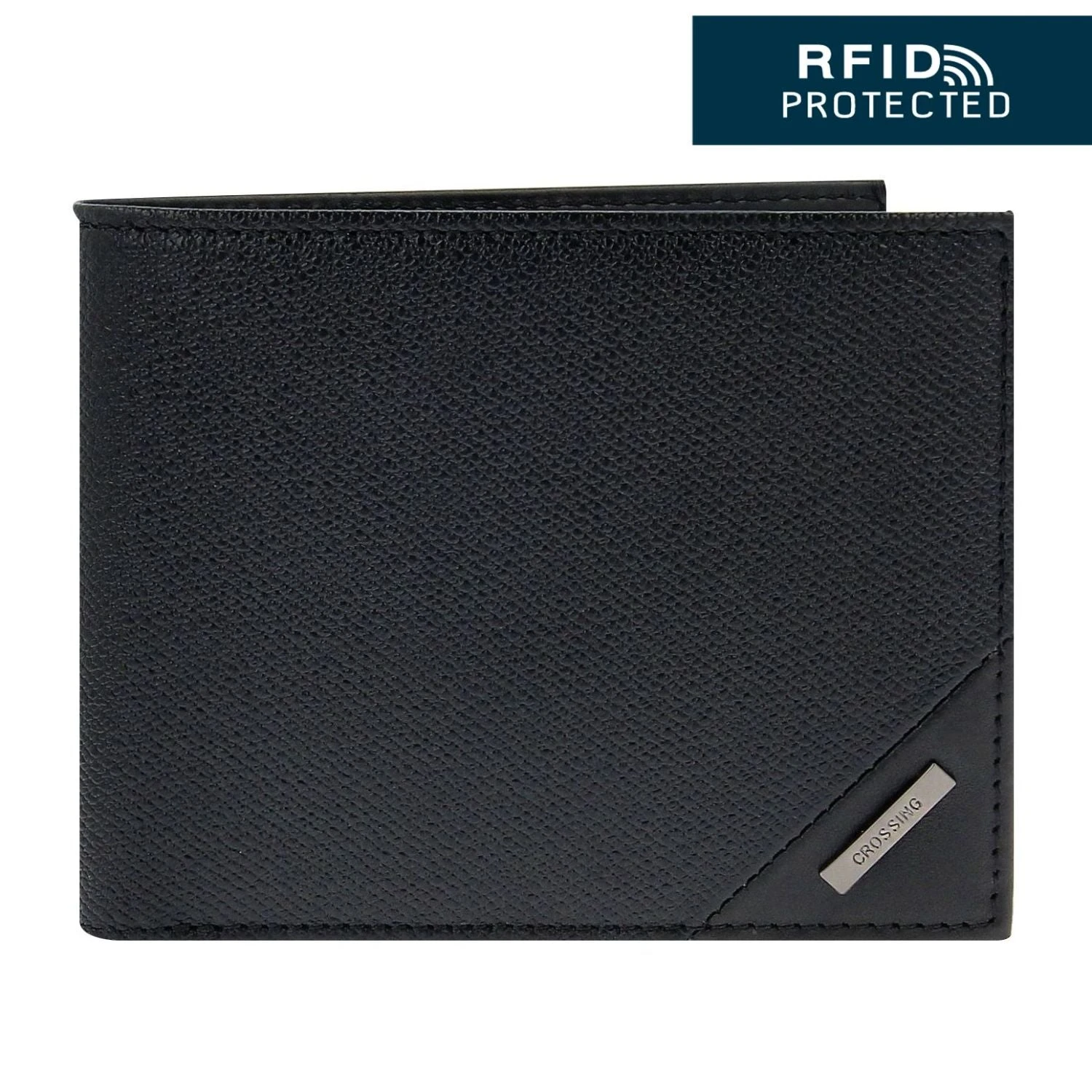 Crossing Riforma Bi-fold Leather Wallet With Window And Coin Pocket RFID 3 Crossing Riforma Bi-fold Leather Wallet With Window And Coin Pocket RFID