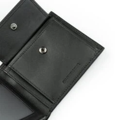 Crossing Sydney Bi-Fold Leather Wallet With Flap And Coin Pouch -Fashion Bag Store Crossing Sydney Bi Fold Leather Wallet With Flap And Coin Pouch Black 9