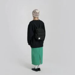 Hellolulu Mini Carter Backpack Recycled -Fashion Bag Store Hellolulu Mini Carter Backpack Recycled Flat Black 2 1 10a95d36 b69b 4cf5 a43e b6719052d55d