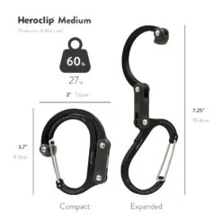 Heroclip Carabiner Medium 32 Heroclip Carabiner Medium -Fashion Bag Store Heroclip Carabiner Medium Stealth Black 3 1 793f8516 3865 4306 93a1 11cda1ff1f7c