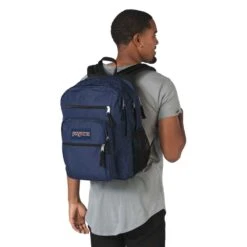 Jansport Big Student Backpack (Plain) -Fashion Bag Store Jansport Big Student Navy 4