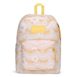 Jansport Superbreak Plus Backpack (Printed) -Fashion Bag Store Jansport Superbreak Plus Backpack Flower Power Yellow 1a 09bf7ec7 b940 4d8c a1b2 d19c865ad556