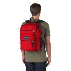 Jansport Big Student Backpack (Plain) -Fashion Bag Store Jansport Big Student Backpack Red Tape 4