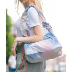 KiU Water Repellent Paracord Box Shoulder Bag 21 KiU Water Repellent Paracord Box Shoulder Bag -Fashion Bag Store KiU Water Repellent Paracord Box Shoulder Bag Light Gray 10 1