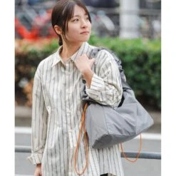 KiU Water Repellent Paracord Box Shoulder Bag 20 KiU Water Repellent Paracord Box Shoulder Bag -Fashion Bag Store KiU Water Repellent Paracord Box Shoulder Bag Light Gray 9 1