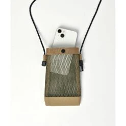 KiU Water Repellent Paracord Mesh Mini Sacoche Sling Pouch -Fashion Bag Store KiU Water Repellent Paracord Mesh Mini Sacoche Sling Pouch Beige 5