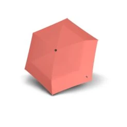 Knirps U.200 Ultraslim Duomatic (UV Protection) -Fashion Bag Store Knirps U.200 Ultraslim Duomatic Salmon With Black Coating 2