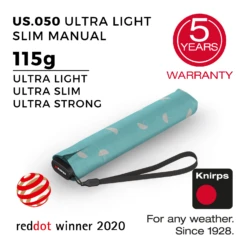 Knirps US.050 Ultra Light Slim Manual Umbrella (SA)