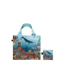 LOQI ARTIST Foldable Tote Bag -Fashion Bag Store LOQI Artist Bag Kristjana S Williams Interiors Great Barrier Reef 3
