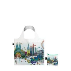LOQI ARTIST Foldable Tote Bag -Fashion Bag Store LOQI Artist Bag Kristjana S Williams Interiors World Skyline 4