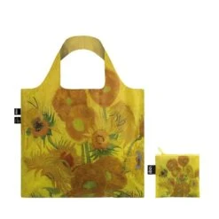 LOQI Museum Foldable Tote Bag -Fashion Bag Store LOQI Museum Bag Vincent Van Gogh Sunflowers 1889 3