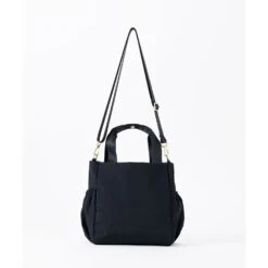 Legato Largo Fuwari 2Way A5 Tote Bag -Fashion Bag Store Legato Largo Fuwari 2Way A5 Tote Bag Black 4