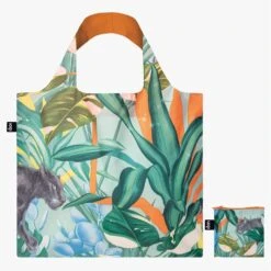 LOQI ARTIST Foldable Tote Bag -Fashion Bag Store Loqi Artist Foldable Tote Bag Pomme Chan Wild Forest Recycled 4