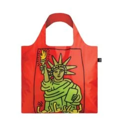 LOQI Museum Foldable Tote Bag -Fashion Bag Store Loqi Museum Bag Keith Haring New York 2