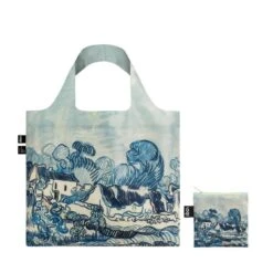 LOQI Museum Foldable Tote Bag -Fashion Bag Store Loqi Museum Bag Vincent Van Gogh Old Vineyard Landscape 3