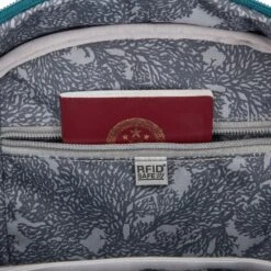 Pacsafe LS450 Anti-Theft Backpack -Fashion Bag Store Pacsafe LS450 Backpack Tidal Teal 7