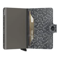 Secrid Miniwallet (Hexagon) 25 Secrid Miniwallet (Hexagon) -Fashion Bag Store Secrid Miniwallet Hexagon Grey 3