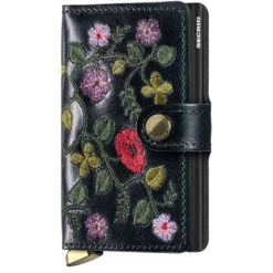 Secrid Miniwallet (Stitch) 10 Secrid Miniwallet (Stitch) -Fashion Bag Store Secrid Miniwallet Stitch Floral Prenium Foral Black 1