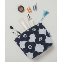 WPC Gobelins Tapestry Boat Shaped Round Pouch 24 WPC Gobelins Tapestry Boat Shaped Round Pouch -Fashion Bag Store WPC Gobelins Tapestry Boat Shaped Round Pouch Camellia Navy 5