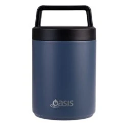 Oasis Stainless Steel Insulated Dual Compartment Food Flask With Handle 480ML